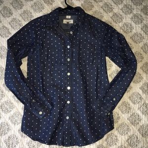 Loft Heart denim shirt XXS petite